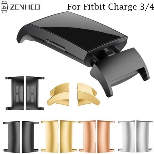 Watch Band Connector For Fitbit Charge 3 Stainless Steel Adapter Connector For Fitbit Charge 4 Accessories