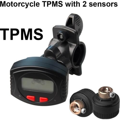 Motorcycle TPMS suitable for the 2 wheels, waterproof chargable LCD bracket PSI/BAR tyre pressure monitoring system