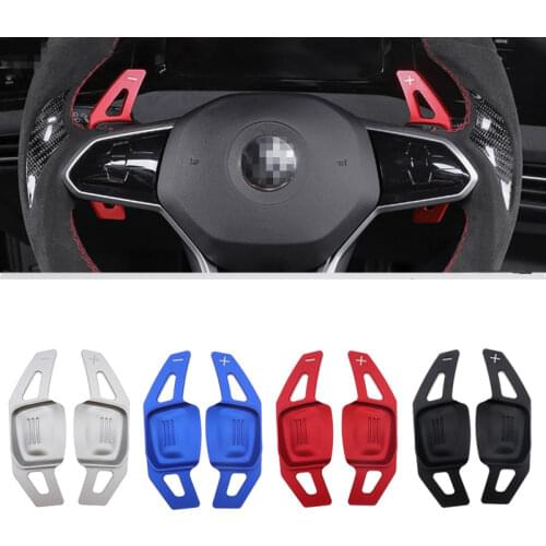 2Pcs Car Steering Wheel Paddle Extend DSG Direct Shift Paddle Cover For VW TSI Golf7 Golf8 MK7 MK8 TSI POLO MK6 Touareg