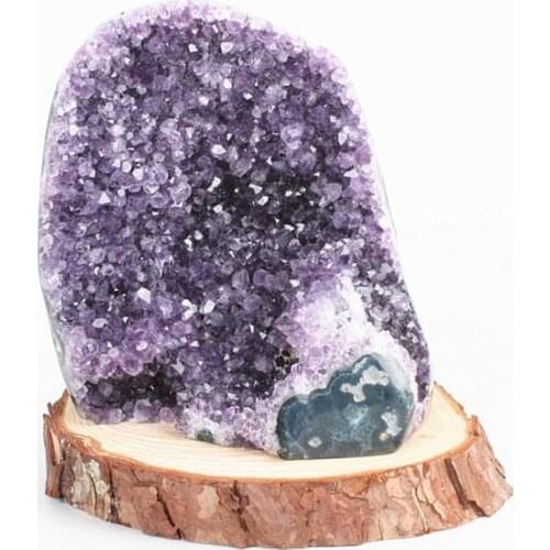 Free Shipping 800-1000g Natural Amethyst Cluster Stone Decor Beautiful Healing Crystals Purple Crystal Decoration Festival Gift