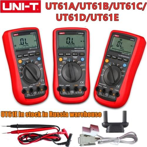 UNI-T UT61A/UT61B/UT61C/UT61D/UT61E Modern Digital Multimeter True RMS Auto Range NCV CAP RES Measurement Instruments