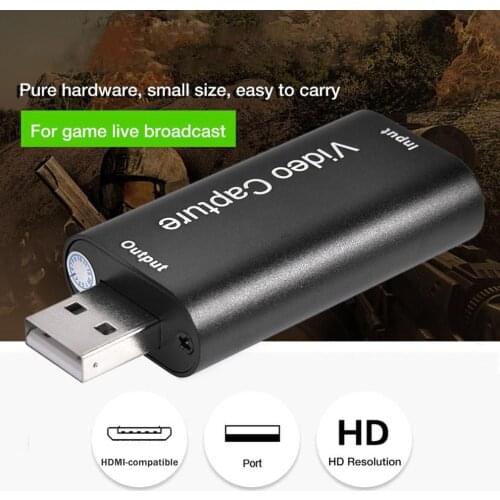 Video Card Capture HDMI-compatible Video Capture Card Device PC for PS4 Game 4K 1080P HD VHS Board USB Grabber Recorder Box