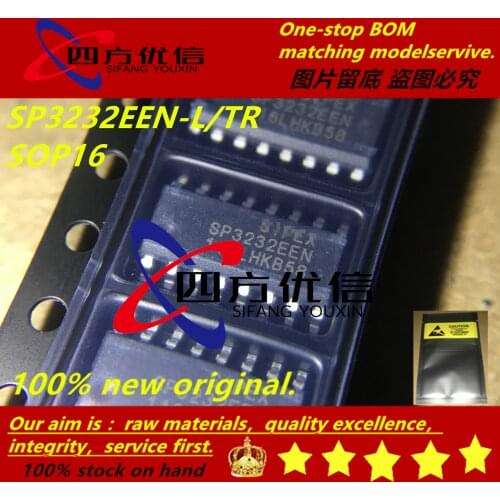 100% new original (10PCS) SP3232EEN-L/TR SP3232EEN SOP16
