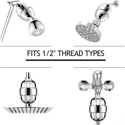 15-Stages Shower Head Filter Purifier Softener Water Chlorine Removal Filter