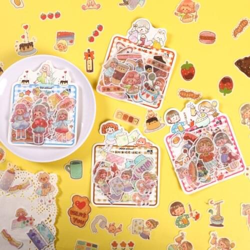 8packs/LOT one mans food series Creative decoration DIY masking washi paper stickers