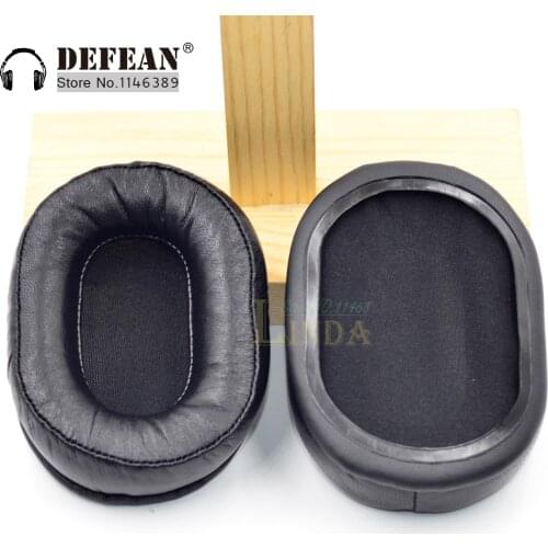 Genuine Leather ear pads earpads foam cushion for Audio-Technica ATH MSR7 MSR 7 Headphones headset parts