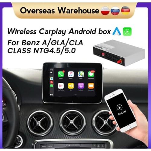 Car Screen decoder box Wireless CarPlay interface Android Auto For Mercedes benz A class W176 / GLA X156 / CLA C117 2013 - 2018