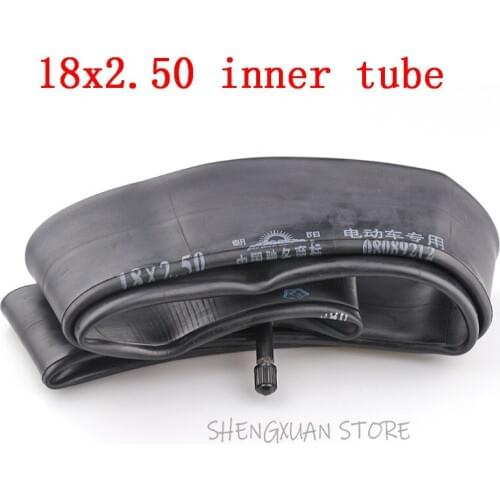 Free shipping 2 pcs Size 18x2.5 inner tube with a Straight Valve fit many gas electric scooters and e-Bike good quality