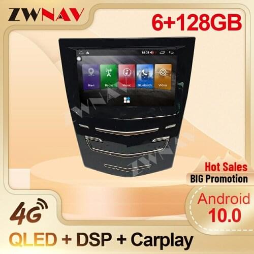 Carplay For Cadillac ATS ATSL XTS SRX CTS Android 10.0 Multimedia Stereo Player Auto Car Radio GPS Navigation Receiver Head Unit