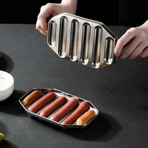 DIY Hot Dog Mold Stainless Steel Sausage Nonstick Sausage Mould Homemade Healthy Sausage Party Baking Tools