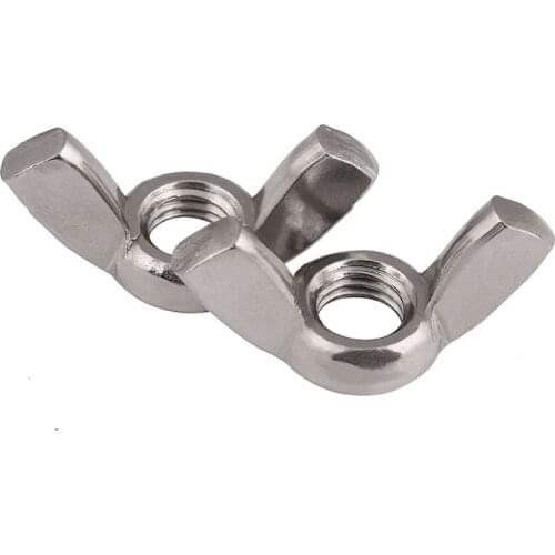 304316stainless Steel Butterfly Nut\ Butterfly Angle Nut Yuanbao Screw Cap M3M4M5M6M8M10M12 10Pcs