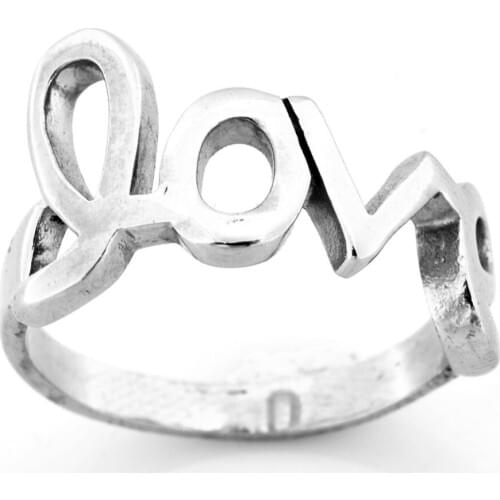 FANSSTEEL Stainless steel jewelry letters LOVE signet ring FSR10W78