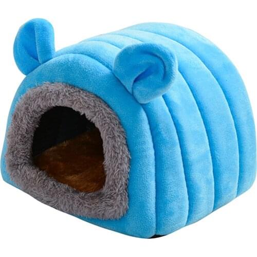 Pet Bed Small Animal Winter Warm House Cave Suitable For Small Pets Hamster Guinea Pig Hedgehog Chinchillas