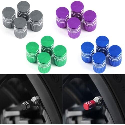 Car Knurling Style Skull Tire Valve Cap Aluminum Tire Wheel Stem Air Valve Caps Dustproof Caps for Toyota RAV4 Car Accessories