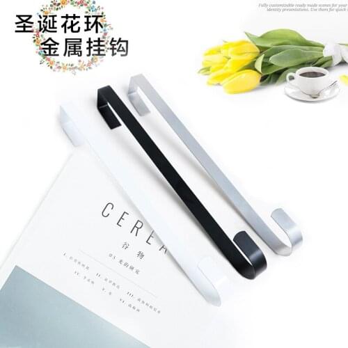 Christmas Decorations Garland Hook Solid Color Christmas Garland Hook Door Hanging Wreath Door Hooks Xmas Flower Garland Hooks