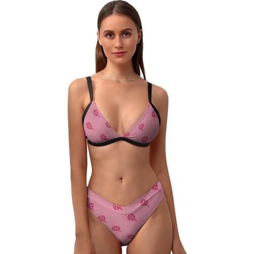 Anime Bikini Swimsuit Deep V Classic Swimwear Festival Big Chest Wholesale Two Piece Bathing Suit