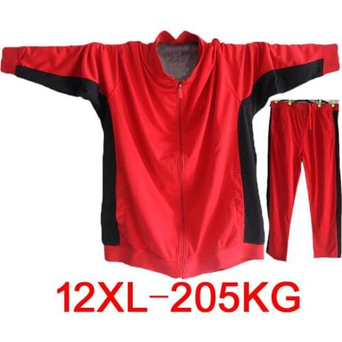 Winter Spring Men Patchwork Jackets Sweatshirts Zipper Sports Hoodies Fleece Large Size Big 10XL 11XL 12XL Jacket Loose 72 74 70