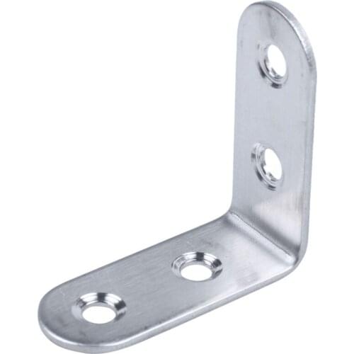 L Shaped 40x40x17mm Corner Brace 90 Degree Angle Brackets 12 Pcs