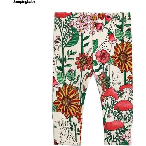 2021 Girls Leggings Floral Children Clothes Pants Girl Leggins Cotton Spring Tights Legging Kids Spodnie Roupa Infantil Menina