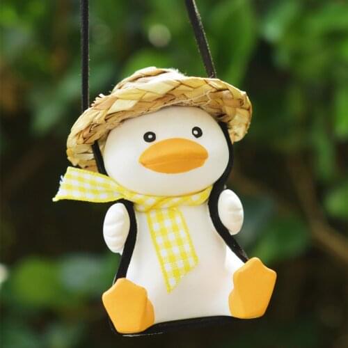 Duck Cute Swing Duck On Car Rear View Mirror Birthday Gift Swing Duck Car Mirror Rearview Mirror Accessories Auto Decoration