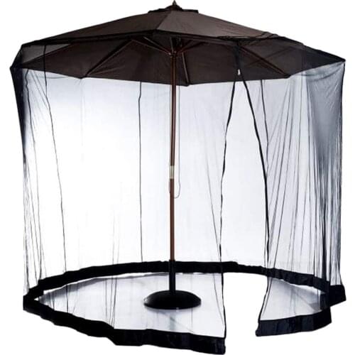 Mosquito Netting Umbrella Cover for Umbrella Patio Tables - Keeps Bugs Out