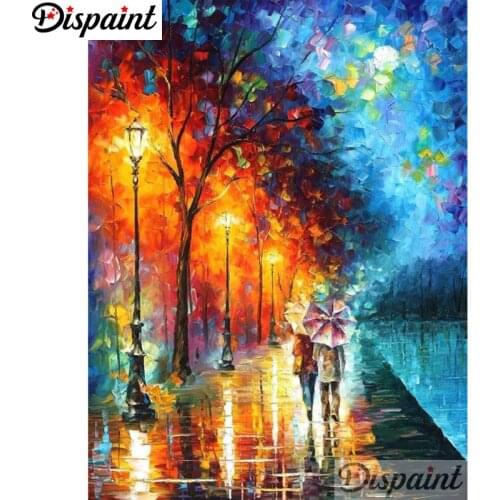 Dispaint Full Square/Round Drill 5D DIY Diamond Painting "Colored oil painting" Embroidery Cross Stitch 5D Home Decor A10544