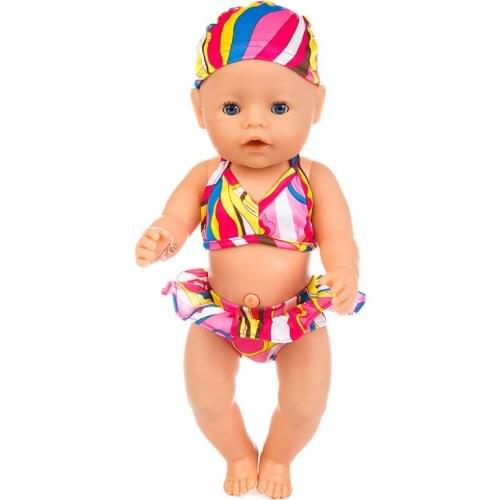 New Fashion Baby Doll Clothes Baby New Born 43cm American doll clothes doll accessories swimsuit for dolls