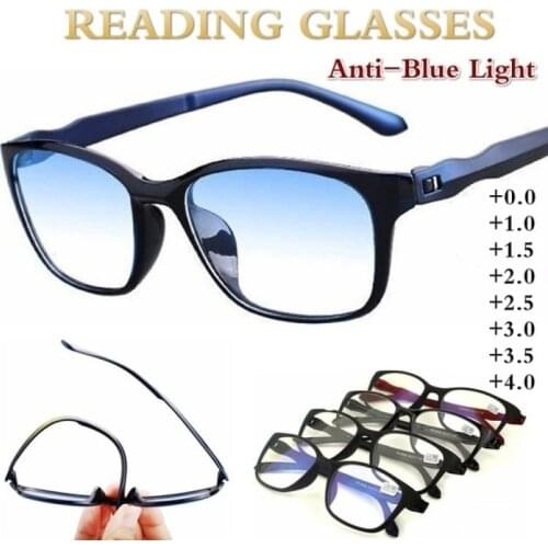 Reading Glasses Men Blue Light Presbyopia Eyeglasses Antifatigue Computer Women Eyewear Unisex +1 +1.5 +2.0 +2.5 +3.0 +3.5 +4.0