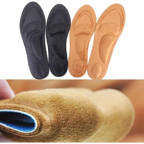 4D Flock Memory Foam Orthotic Insole Arch Support Orthopedic Insoles For Shoes Flat Foot Feet Care Sole Shoe Orthopedic Pads