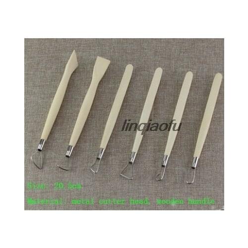 Six-piece blank flat scraper Steel wire clay tool