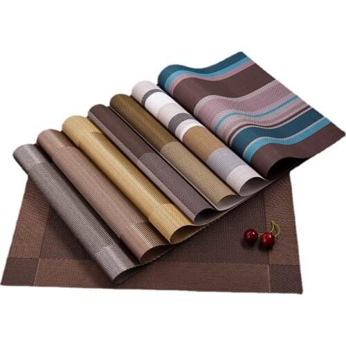 Nordic Anti Scalding Waterproof PVC Household Western Food Heat Insulation Mat For Bowl Cup Plate Table Pad