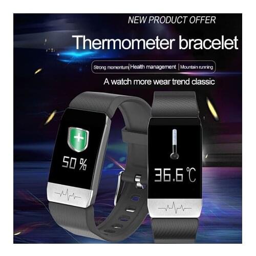 T1 Smart Watch Band With 24h-Continuous Heart Rate Detection blood pressure IP67 Waterproof Sport Monitor SmartWatch Mens Women