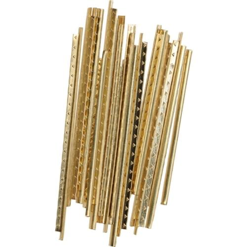 Pack of 20 Acoustic Guitar Fretwire Fretboard Wire 2mm Width Luthier Supply, Golden