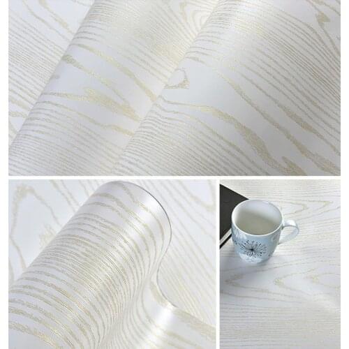 Thicken pvc wood grain stickers waterproof self-adhesive wallpaper clothes cabinet old house door furniture renovation stickers