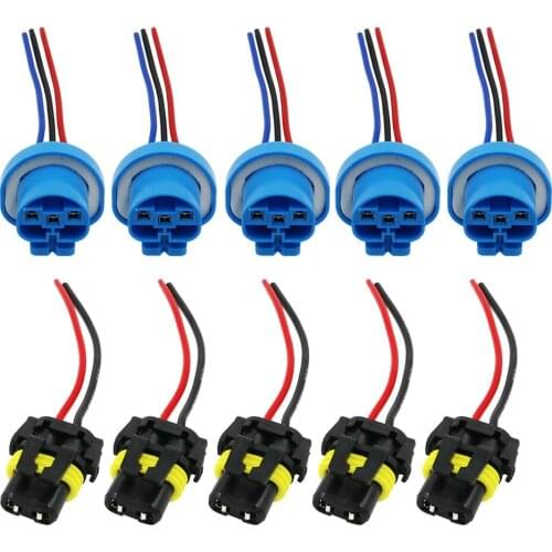 YSY 20pcs 9005 9007 Female Male Wire Connectors For HID Plug Socket Adaptor Joint Head HB3 HB5