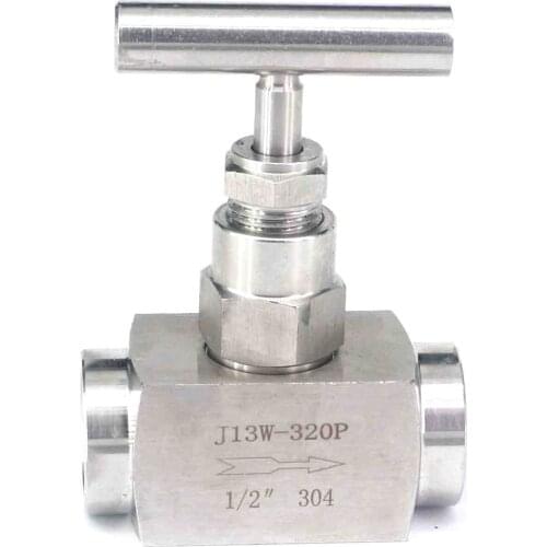320 Bar 1/2" BSP Female 304 Stainless Steel Flow Control Shut Off Valve Water Gas Oil Fuel