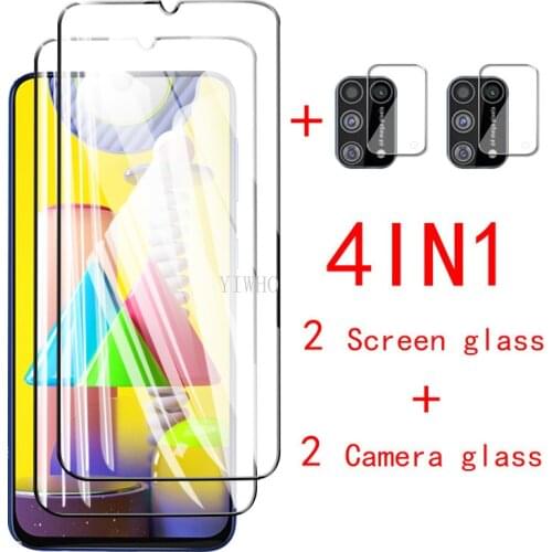 4in1 for samsung m 31 glass camera protetor on galaxy m31s m31 2020 screen protector samsungm31 galaxym31 sm-m315f/ds film