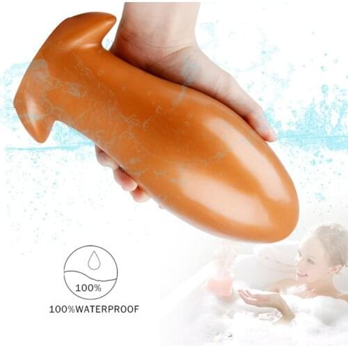 Dragon Egg Liquid Silicone Butt Plug Huge Butt Plug Sex Toys Female Massager Masturbator Anal Soft Elasticity Comfortable Anal