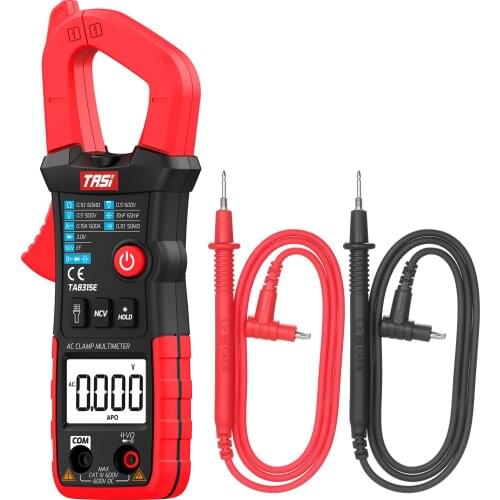 TASI TA8315A Digital Clamp Meter Multimeter Professional Tester True RMS Multimeter Tester OHM NCV DC/AC Voltage Meter