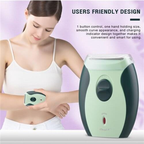Ckeyin Hair Removal Epilator Electric Face Body Hair Remover Depilator Women Leg Arm Armpit Trimmer Razor Shaver Rechargeable