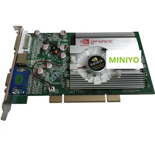 For Nvideo GeForce FX5500 256M 125Bit PIC VGA+VGA+S-video Dx9.0 vdieo graphic card support Dual screen display