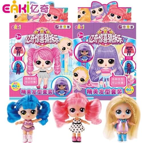EAKI Fashion Dolls accessories for Girls DIY Dress Up Play House Care Puzzle Princess Makeup Toys for Children Girl Toys