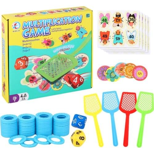 Multiplication Formula English Words Learning Game Education Fly Swatting Game Pre-school Kindergartens Great Gifts Toy For Kids