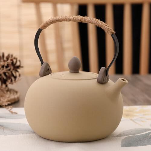 Clay Pottery Teapot Cover Vintage Antique Chinese Kung Fu Teapot Handmade Jasmine Tea Infusor De Te Wedding Accessories DK50TP