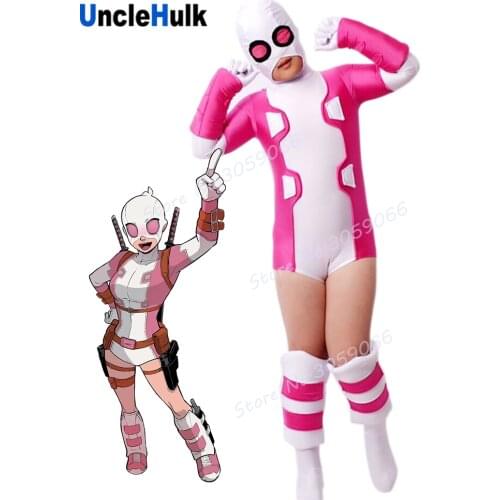Gwenpool Gwen Stacy Pink and White Spandex Costume | UncleHulk