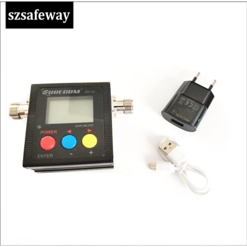 SW-102 125-525 Mhz Digital VHF/UHF Power SWR Meter SURECOM For Two Way Radio SW102