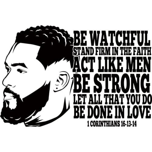 Cool Balck Man Thermal Patches For Clothing DIY Washable Iron On Heat Transfer Men T-shirt Hoodies