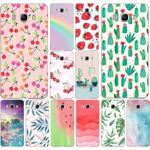 130FG Fashion Artistic Leaf Soft Silicone Tpu Cover phone Case for Samsung j3 j5 j7 2016 2017 j330 j2 j6 Plus 2018