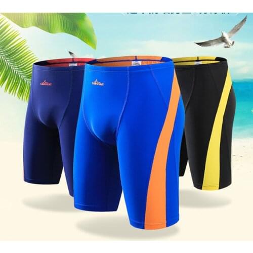 Men UV Protection Jammers Shorts Swimming Trunks 2018 Men Beach Bodysuits Pants Sports Wear Briefs Quick Dry Boyshorts Swimsuit