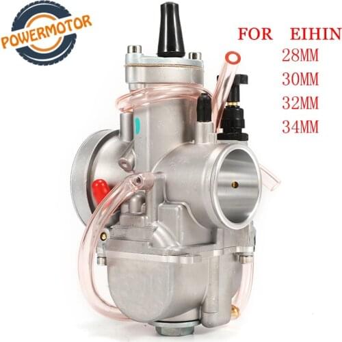 New Universal Carburador For PWK 28 30 32 34mm 2T 4T Carburetor For Keihin MikuniYamahaSuzukiHonda With Power Jet 75cc-250cc